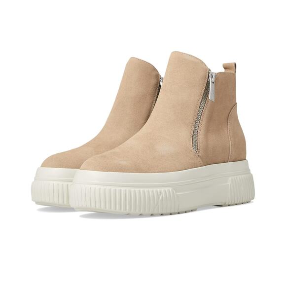 J/Slides Women's Wyona Sneaker Bootie Size 9 Tan Taupe Suede Waterproof NIB - Picture 1 of 12